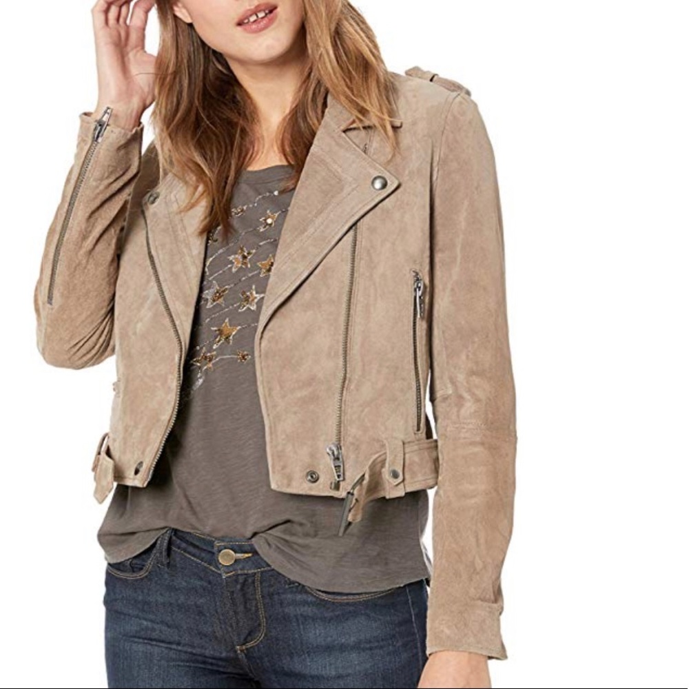 Suede Moto Jacket
